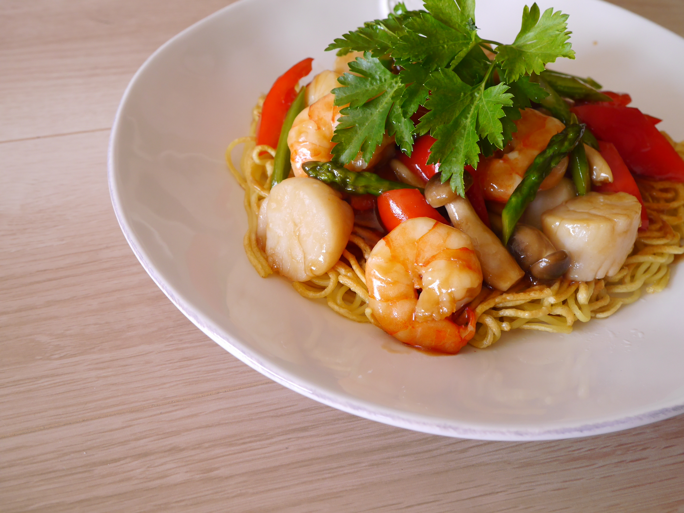 横浜クラフトコーラの海鮮あんかけ焼きそばのレシピ